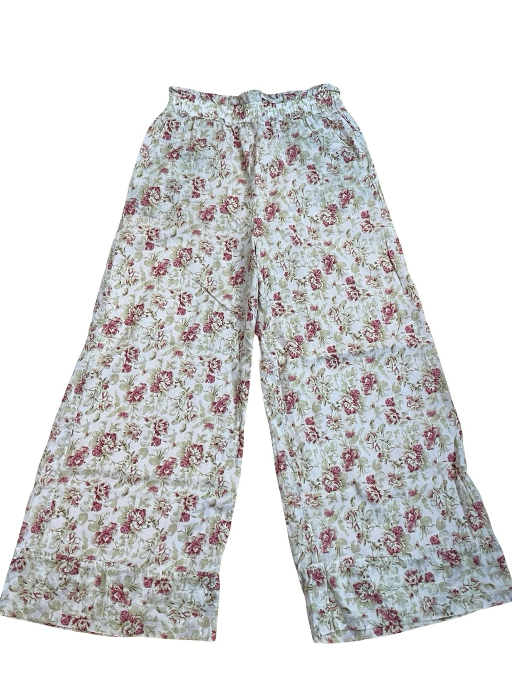 FLANNEL Cottagecore Floral English Rose Pants